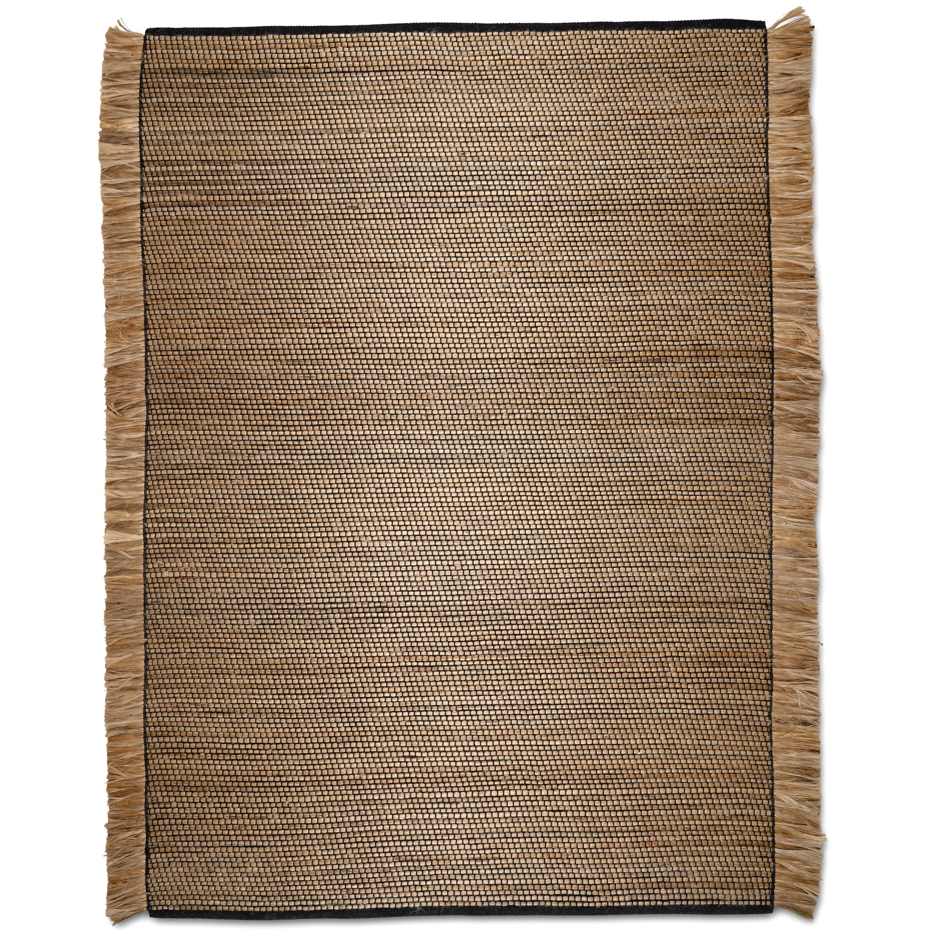 Goa Teppich 170 x 230cm, Schwarz-jute Classic Collection