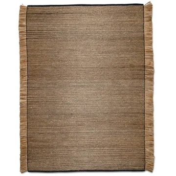 Goa Teppich 170 x 230cm - Schwarz-jute - Classic Collection
