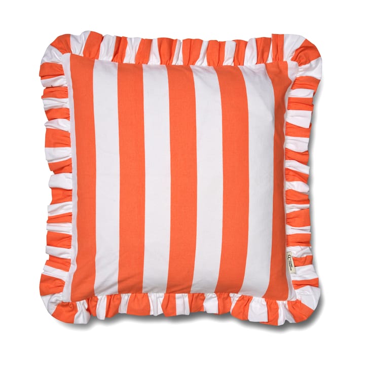 Kissenbezug Ruffle Stripes 50x50 cm - Coral - Classic Collection