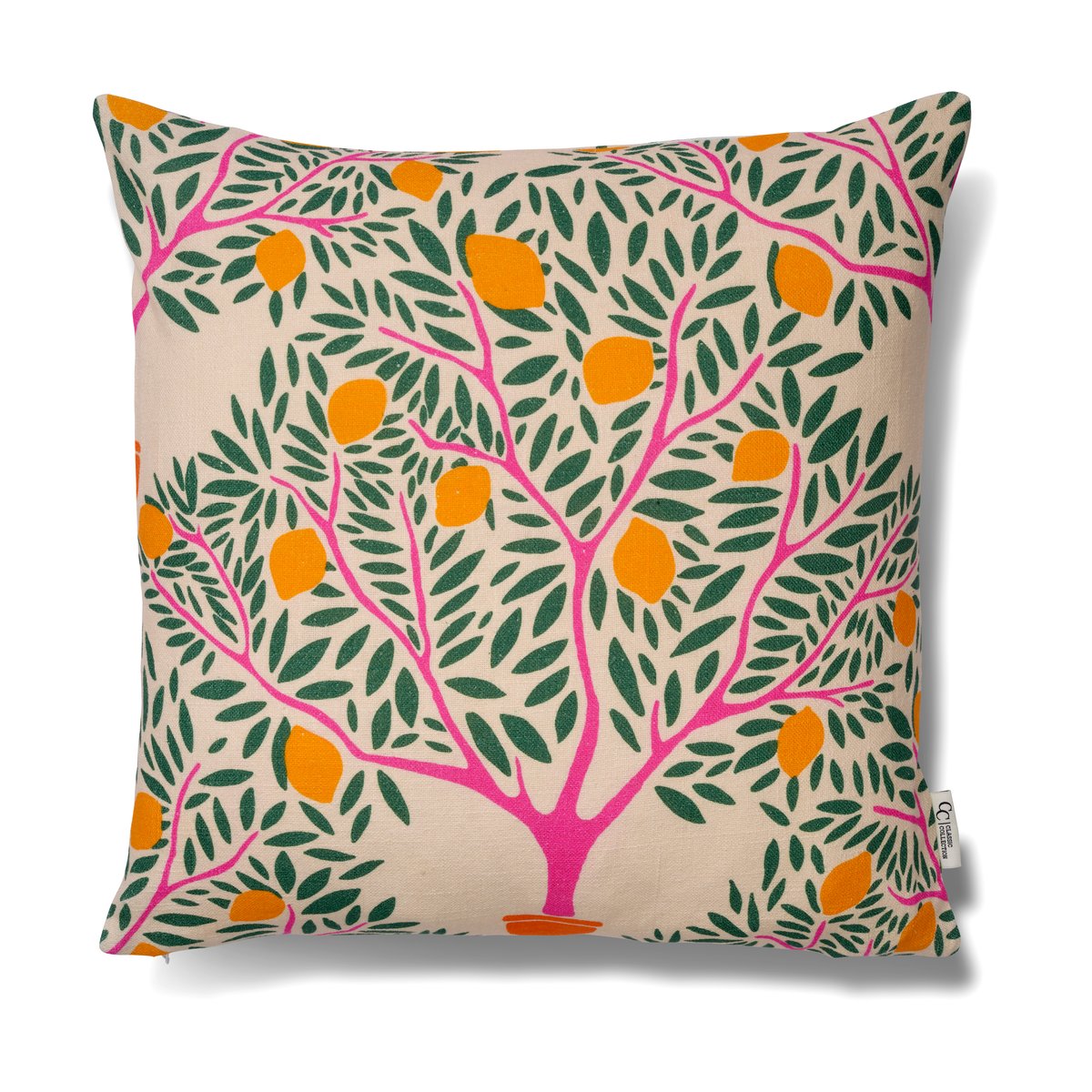 Classic Collection Lemon Garden Kissenbezug 50x50 cm Grün