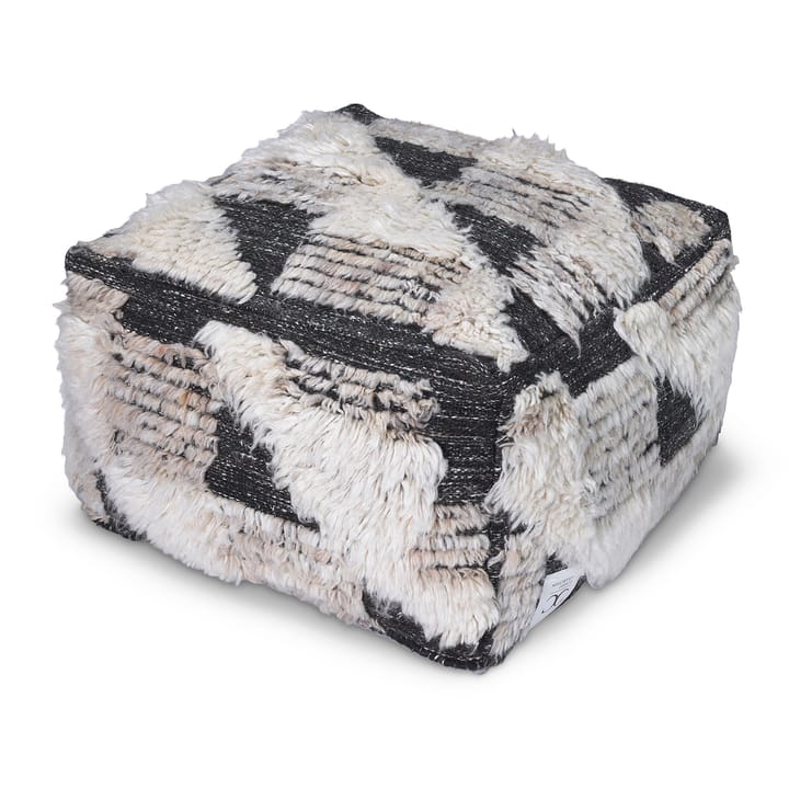 Marrakesh Pouf Sitzkissen 55 x 55cm - Ivory-charcoal - Classic Collection