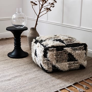 Marrakesh Pouf Sitzkissen 55 x 55cm - Ivory-charcoal - Classic Collection
