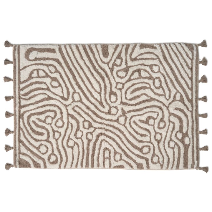Maze Badezimmerteppich 60 x 90cm - Simply taupe-weiß - Classic Collection