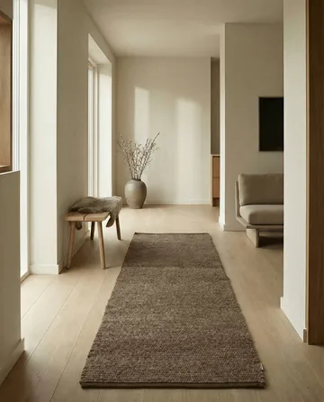 Merino Flurteppich - Braun, 80x200 cm - Classic Collection