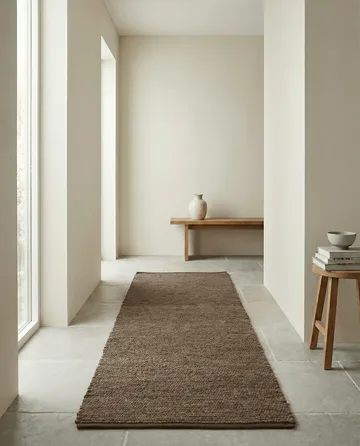 Merino Flurteppich - Braun, 80x200 cm - Classic Collection