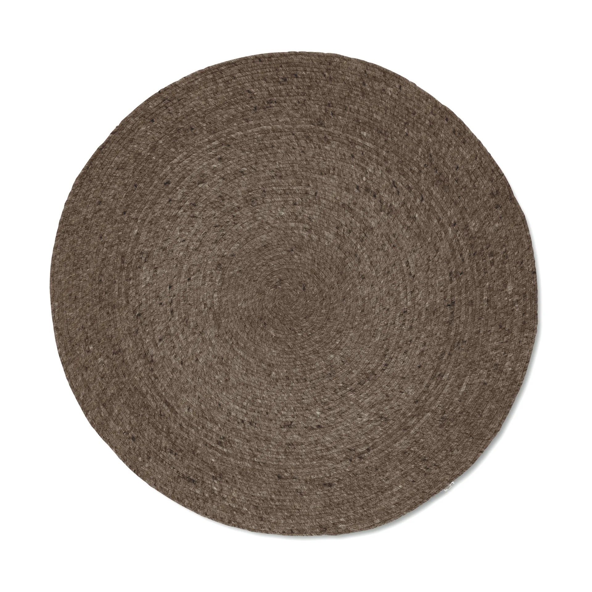 Merino Wollteppich rund Ø160cm, Braun Classic Collection