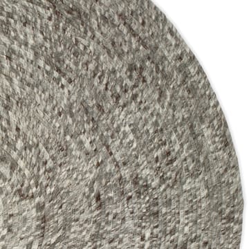 Merino Wollteppich rund Ø160cm - grau - Classic Collection