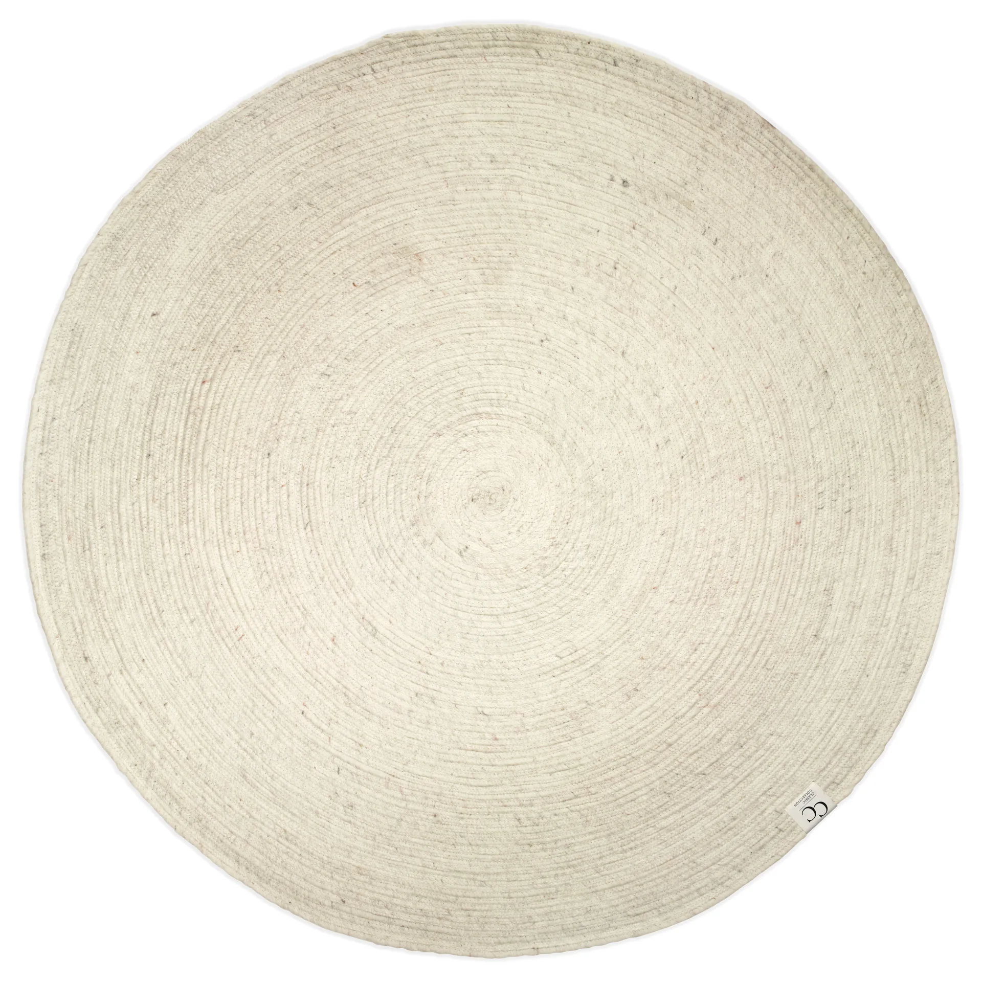 Merino Wollteppich rund Ø160cm, Weiß Classic Collection