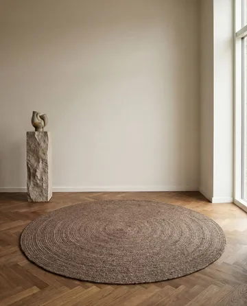Merino Wollteppich rund Ø200cm - Braun - Classic Collection