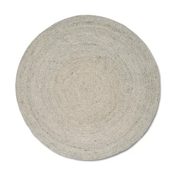Merino Wollteppich rund Ø240 cm - Beton - Classic Collection
