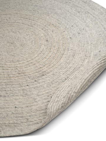 Merino Wollteppich rund Ø240 cm - Beton - Classic Collection