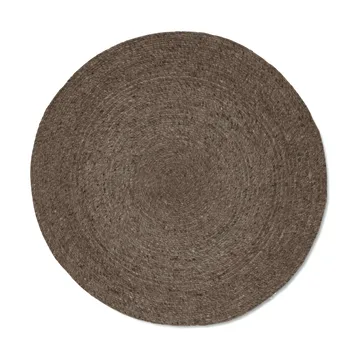 Merino Wollteppich rund Ø240 cm - Braun - Classic Collection