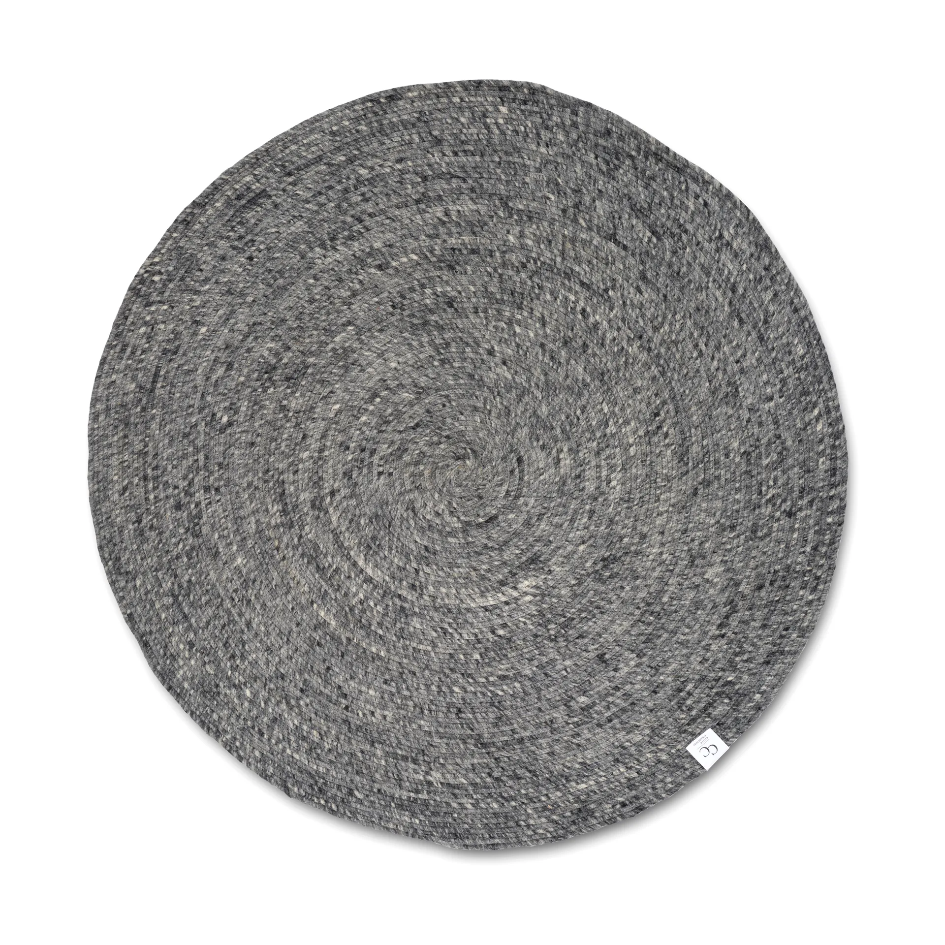 Merino Wollteppich rund Ø240 cm, Granit Classic Collection