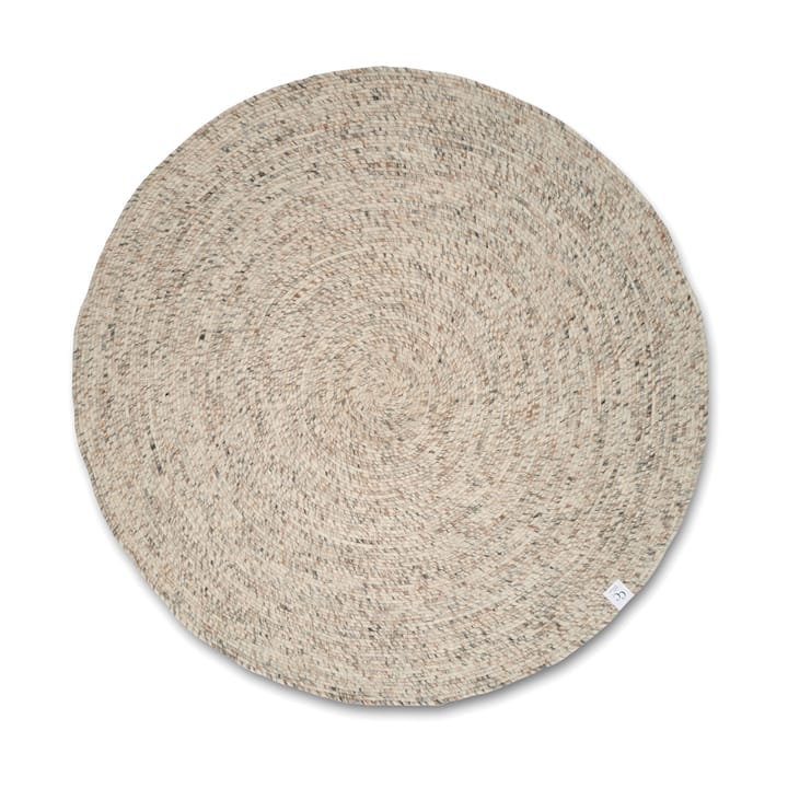Merino Wollteppich rund Ø240 cm - Natural beige - Classic Collection