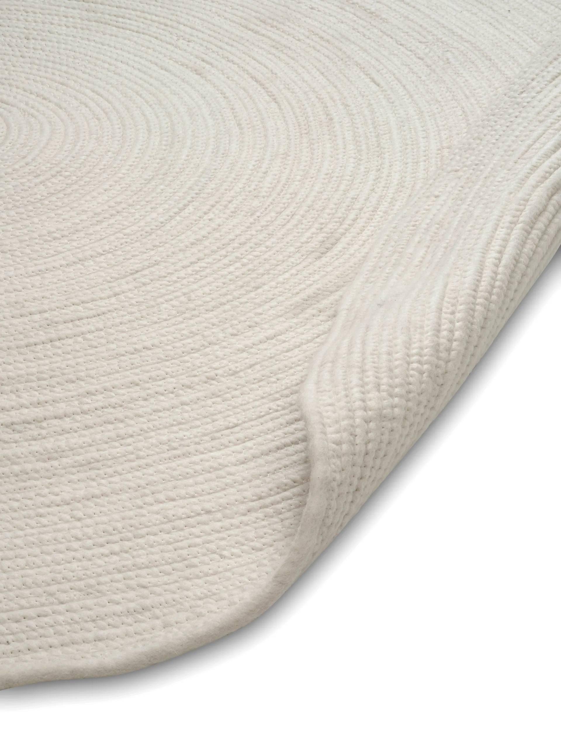 Merino Wollteppich rund Ø240 cm, White Classic Collection