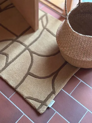 Modern Abstract Fußmatte 60x90 cm - Mustard - Classic Collection