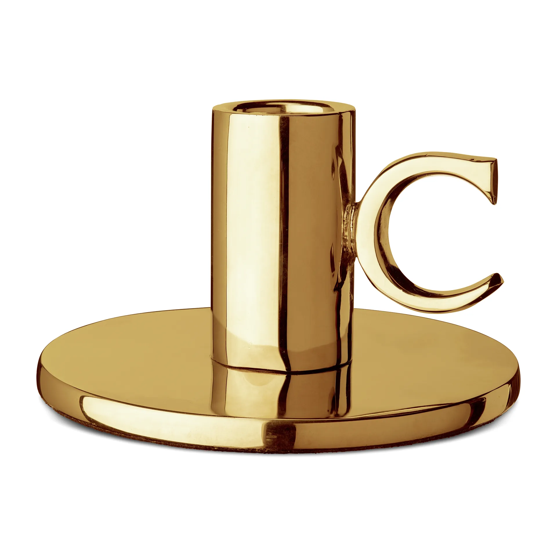 Monogram Kerzenhalter 6cm, Messing Classic Collection