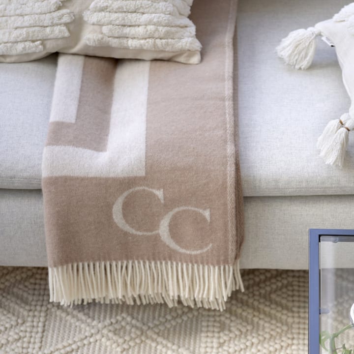 Monogram Wolldecke 130 x 200cm, Beige Classic Collection