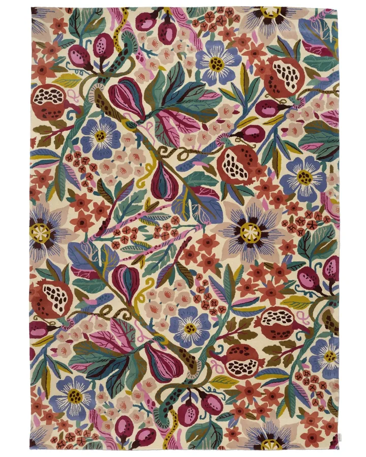 Pomegranate Teppich - Weiß-Multi, 250x350 cm - Classic Collection