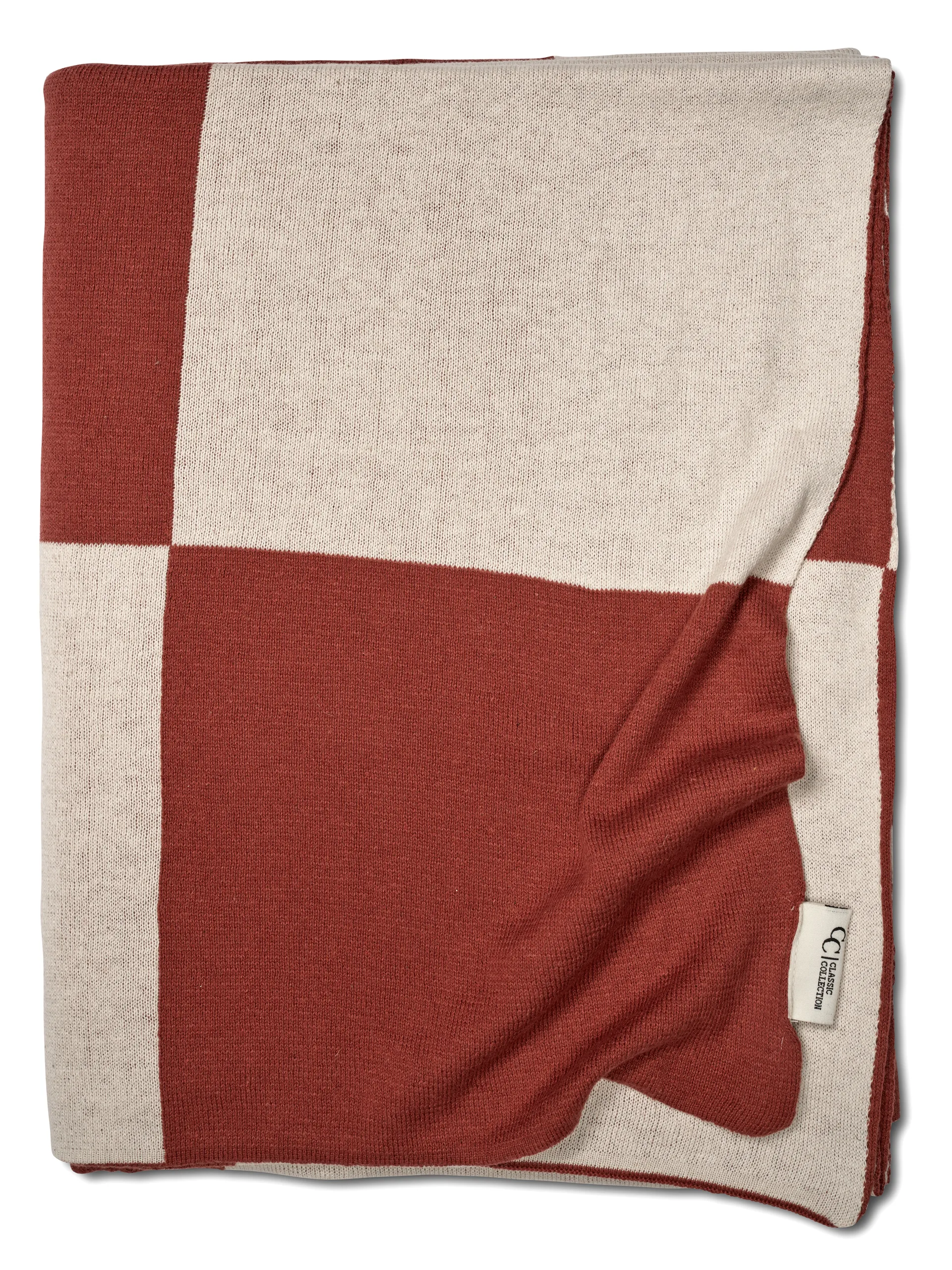 Quadratische Decke 130x170 cm, Dark Brown Classic Collection