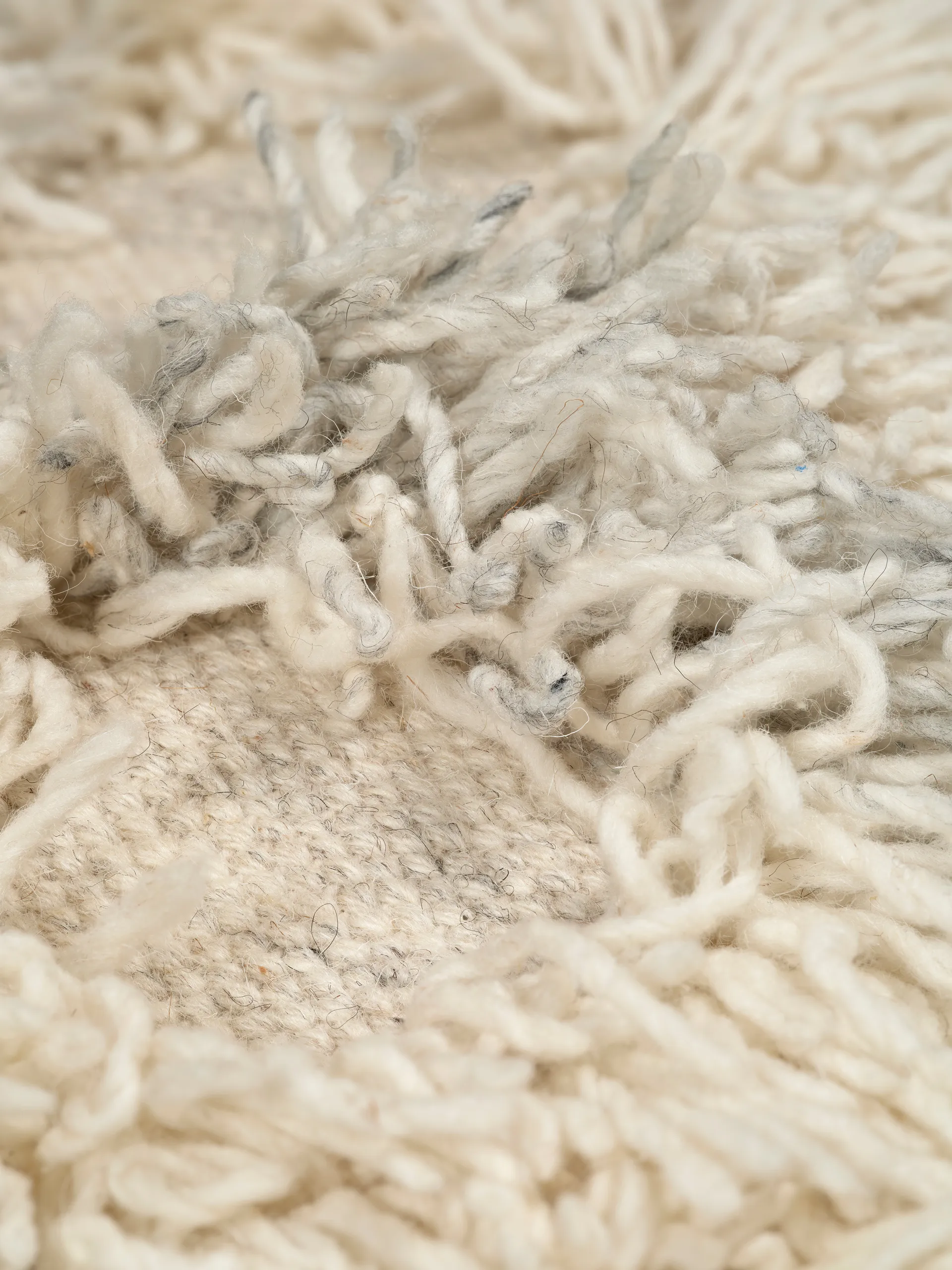 Rio Pouf 55x55 cm, Ivory-melange Classic Collection