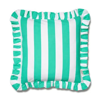Ruffle Stripes Kissenbezug 50x50 cm - Sage - Classic Collection