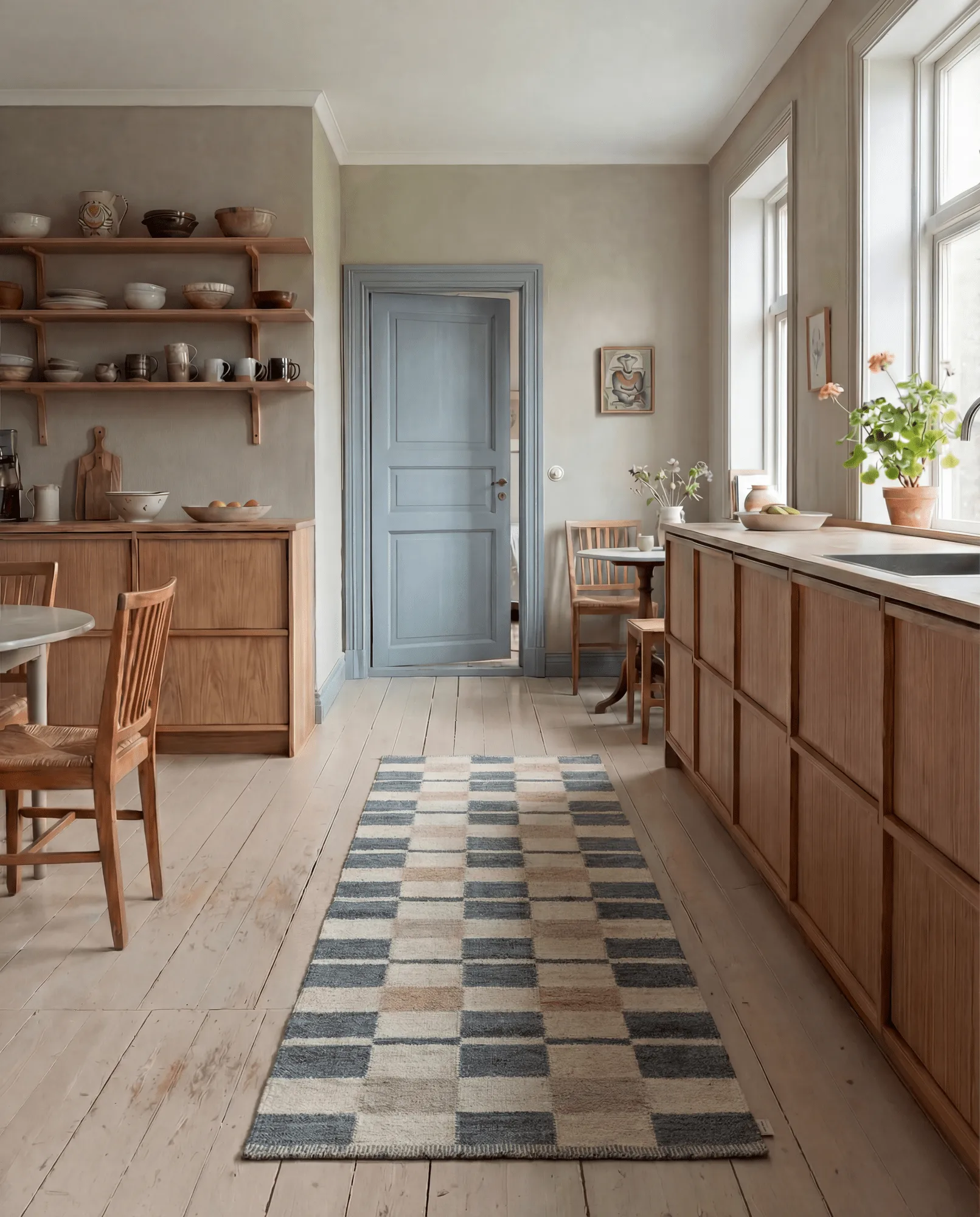 Rutvik Teppich, Blau, 80x250 cm Classic Collection
