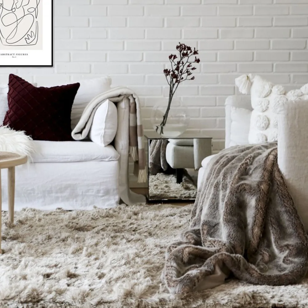 Shaggy Teppich 170 x 230cm, Champagne Classic Collection