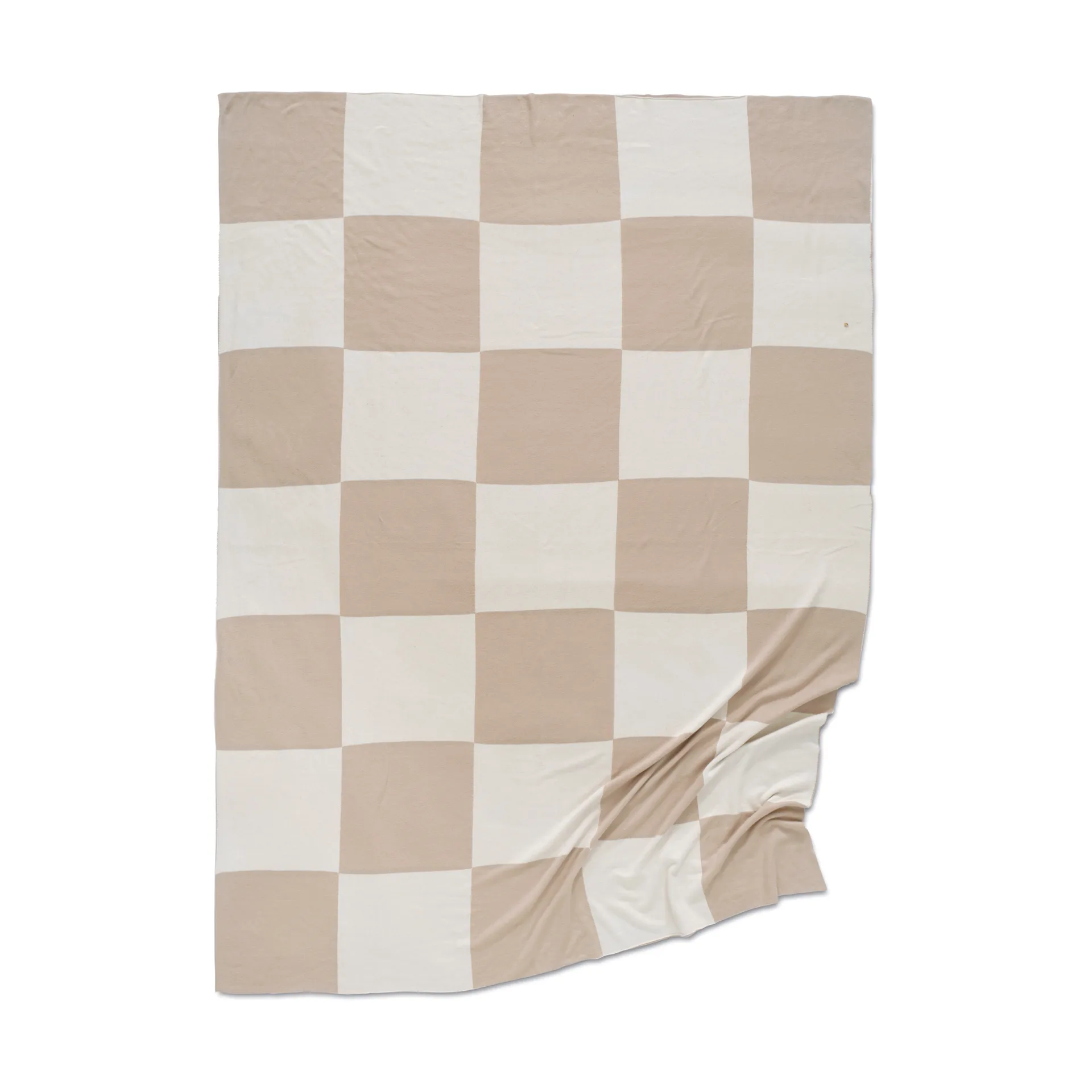 Square Decke 130x170 cm, Beige-Weiß Classic Collection
