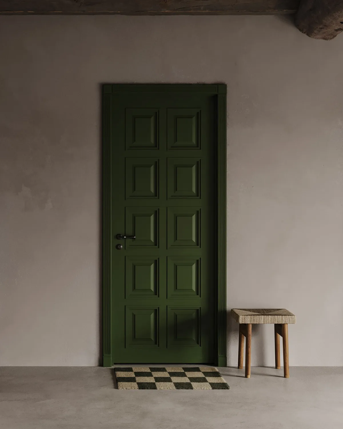 Square Fußmatte 60x90 cm, Schwarz-natur Classic Collection