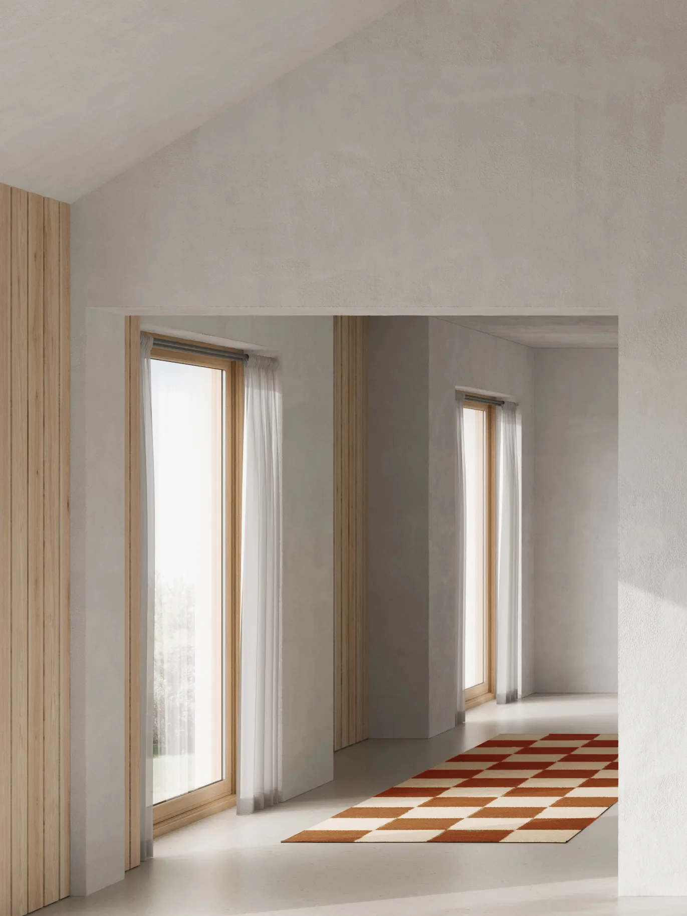 Square Läufer, Brown-natur, 80x200 cm Classic Collection