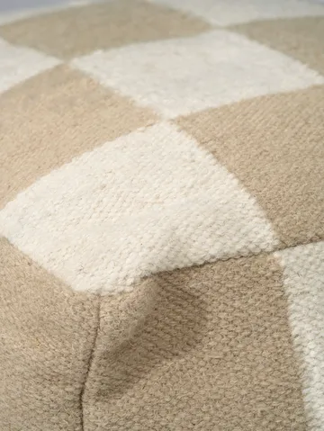 Square Pouf 50x50 cm - Weiß-Natur - Classic Collection