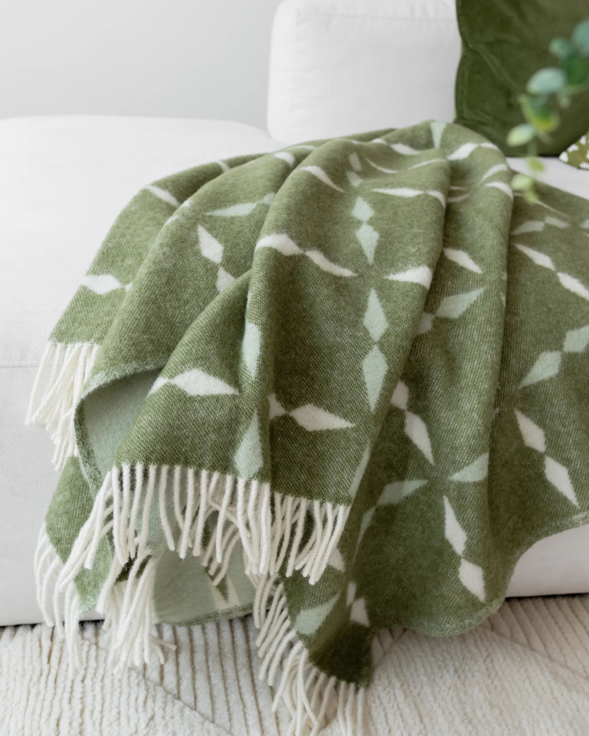 Tile Plaid 130x180 cm, Grün Classic Collection