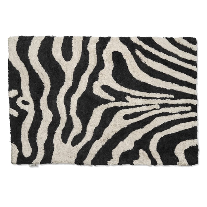 Zebra Badezimmer Teppich 60 x 90cm - Schwarz-weiß - Classic Collection