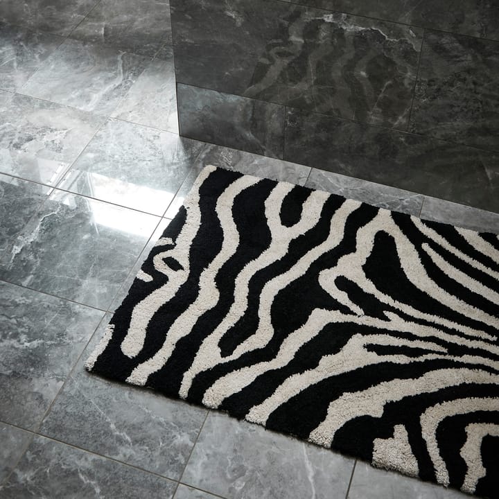 Zebra Badezimmer Teppich 60 x 90cm, Schwarz-weiß Classic Collection
