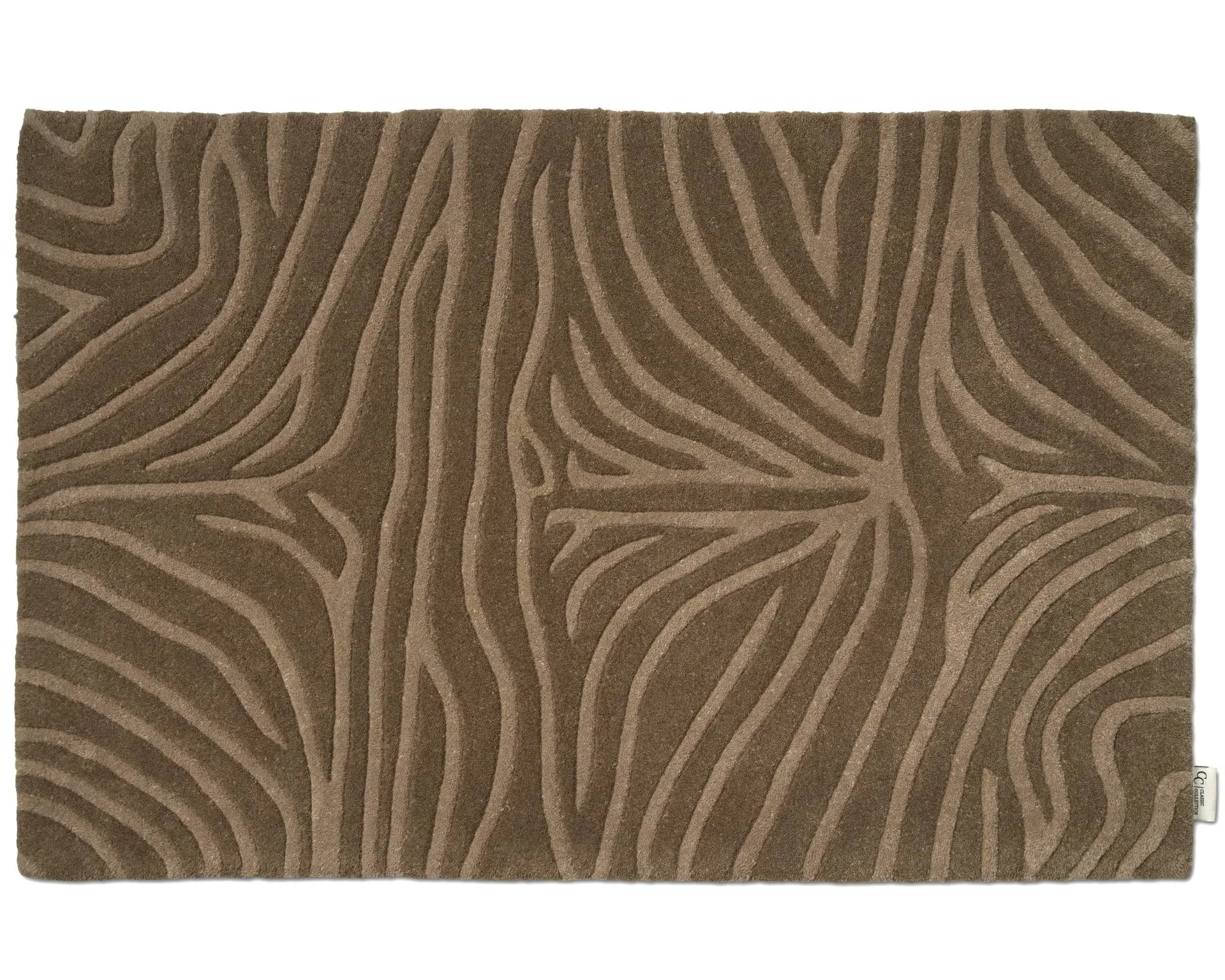 Zebra Fußmatte, Mokka, 60x90 cm Classic Collection