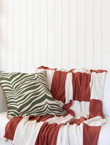 Zebra Kissen 50 x 50cm - Grün - Classic Collection