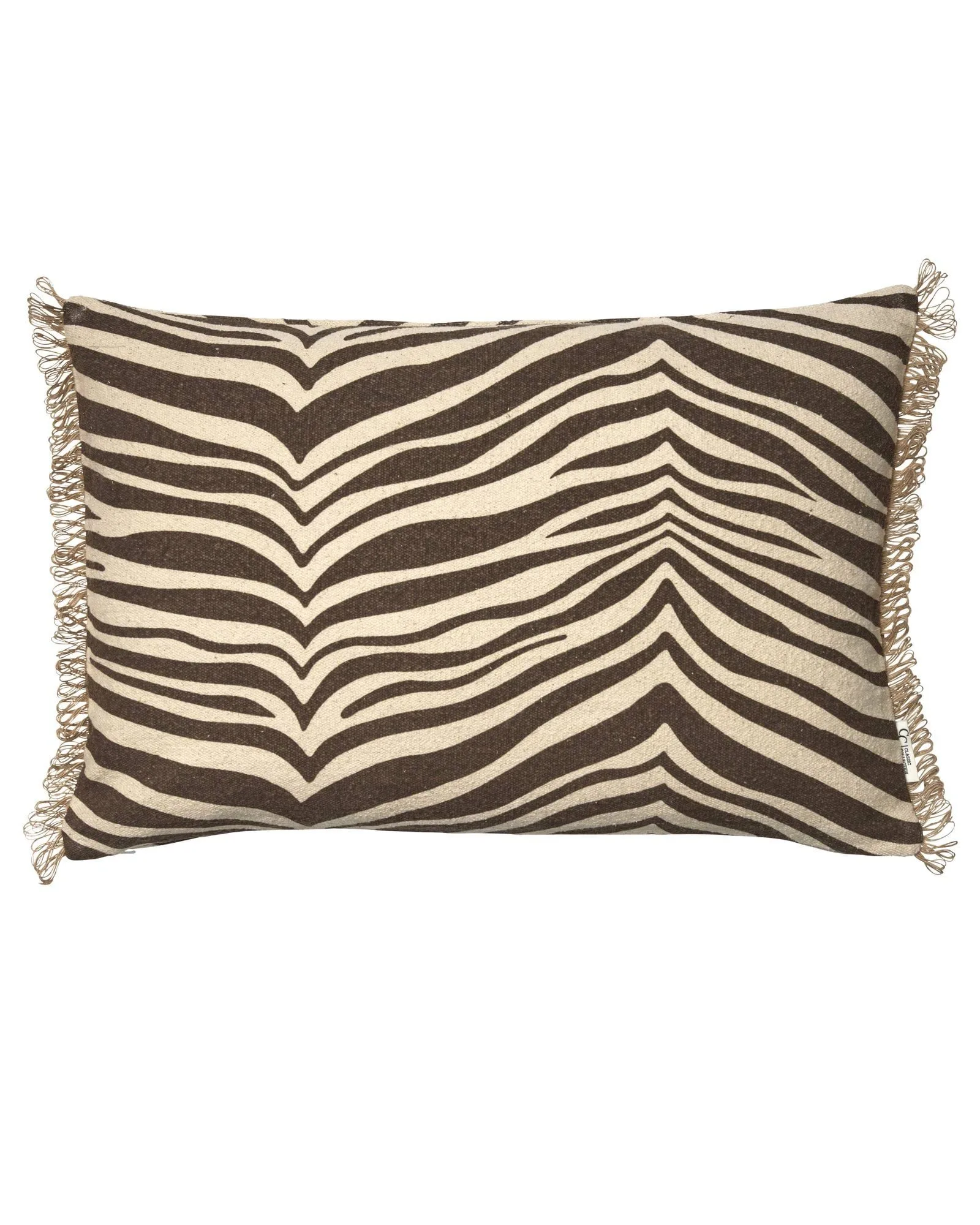 Zebra Kissen, Braun-Natur, 40x60 cm Classic Collection