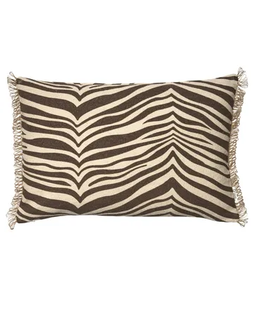Zebra Kissen - Braun-Natur, 40x60 cm - Classic Collection