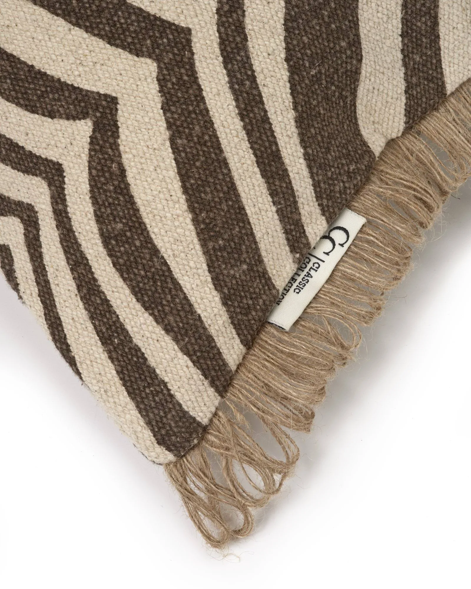Zebra Kissen, Braun-Natur, 40x60 cm Classic Collection