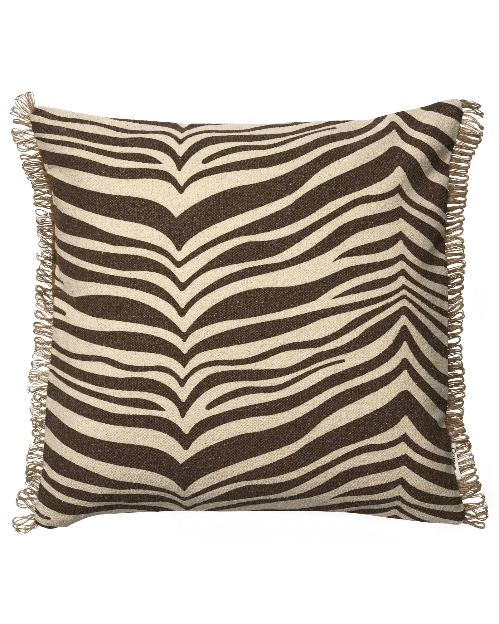 Zebra Kissen, Braun-Natur, 50x50 cm Classic Collection