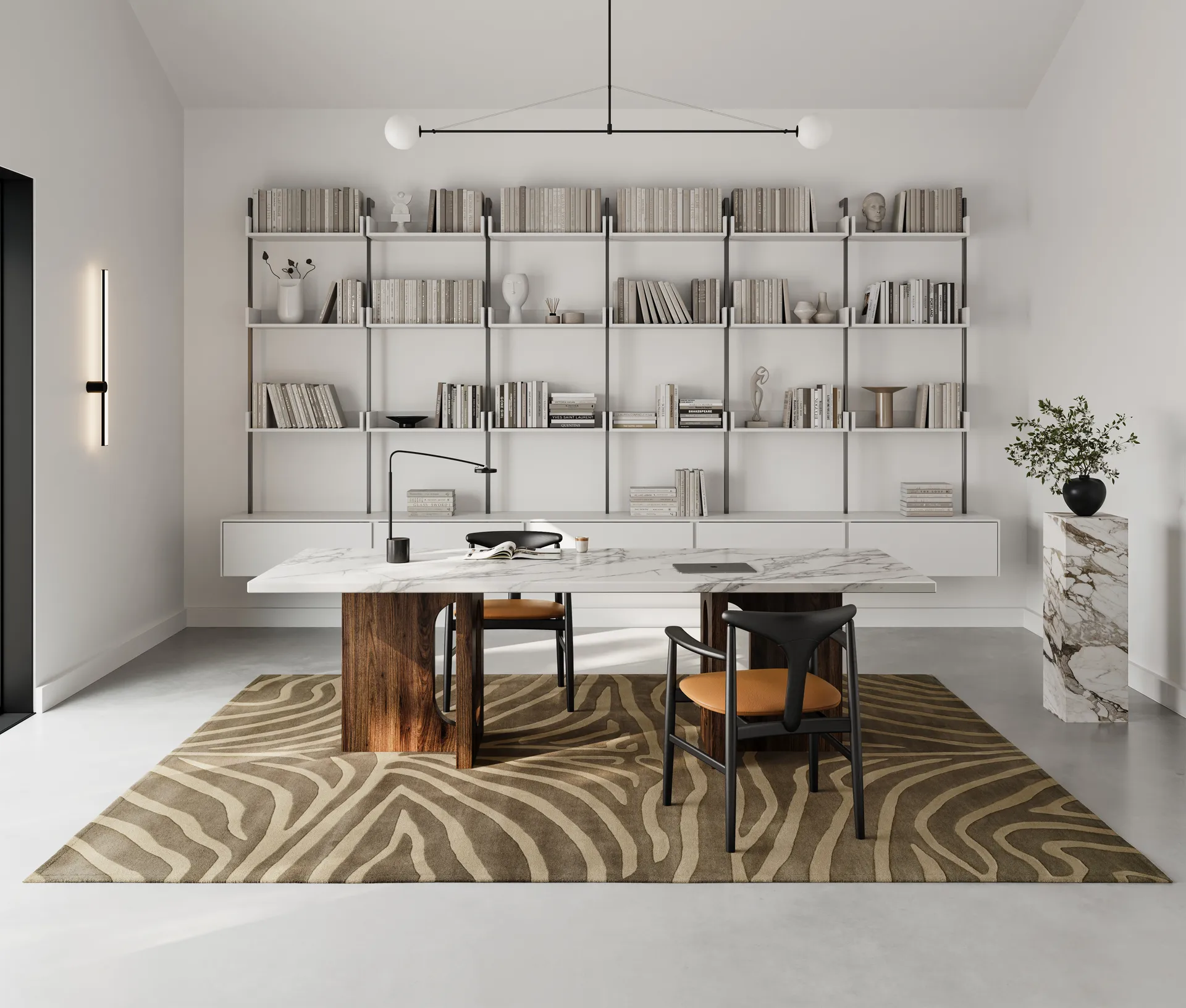 Zebra Teppich 200 x 300cm, Brown Classic Collection