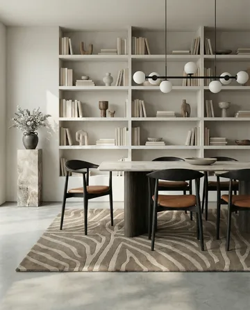 Zebra Teppich 250 x 350cm - Beige, 200x300 cm - Classic Collection
