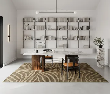 Zebra Teppich 250 x 350cm - Brown, 250x350 cm - Classic Collection
