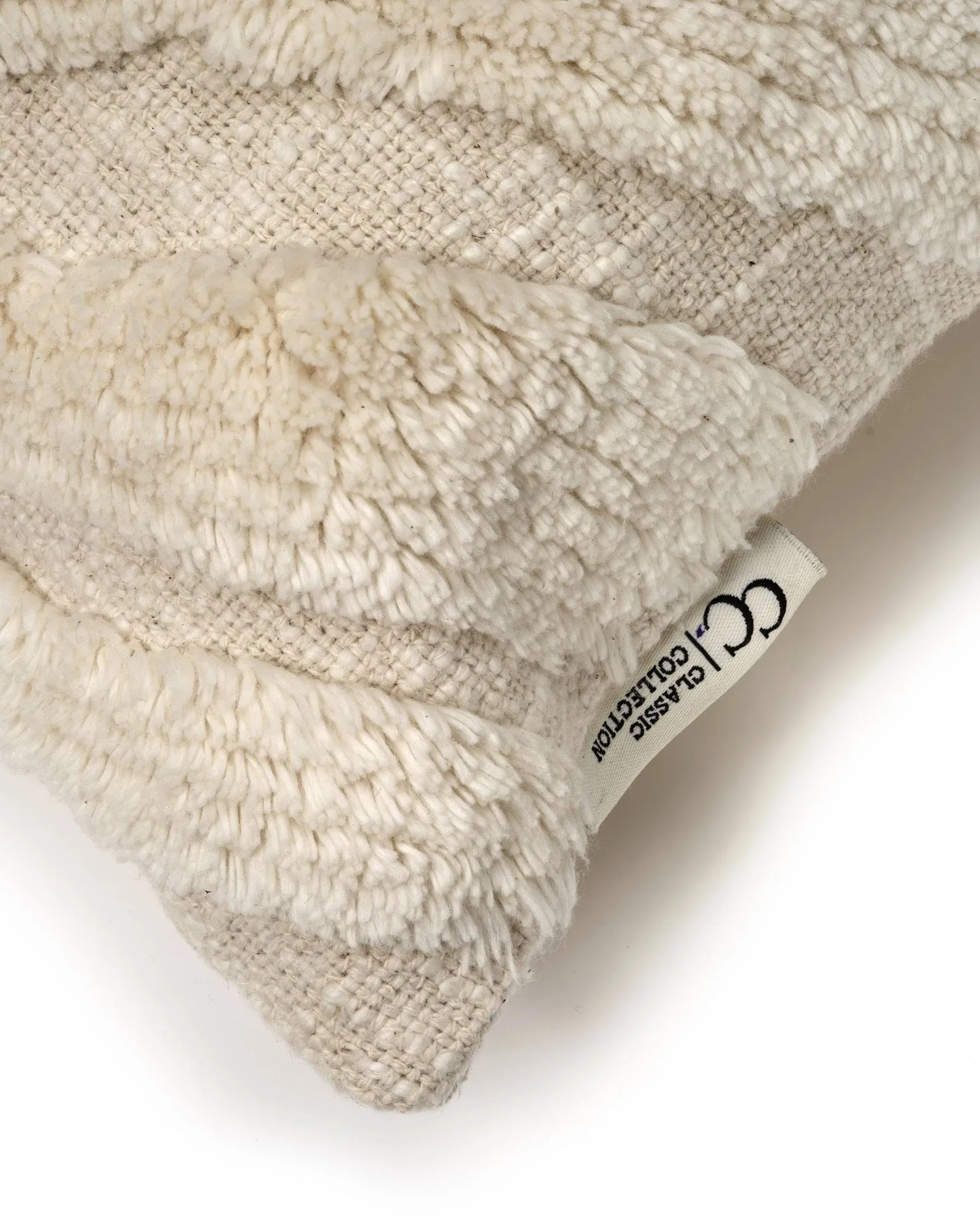 Zebra Tuft Kissenbezug, Off white, 50x50 cm Classic Collection