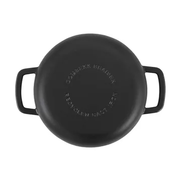 Combekk emaillierte Traktörpfanne Gusseisen Ø28 cm - Black-silver knob - Combekk