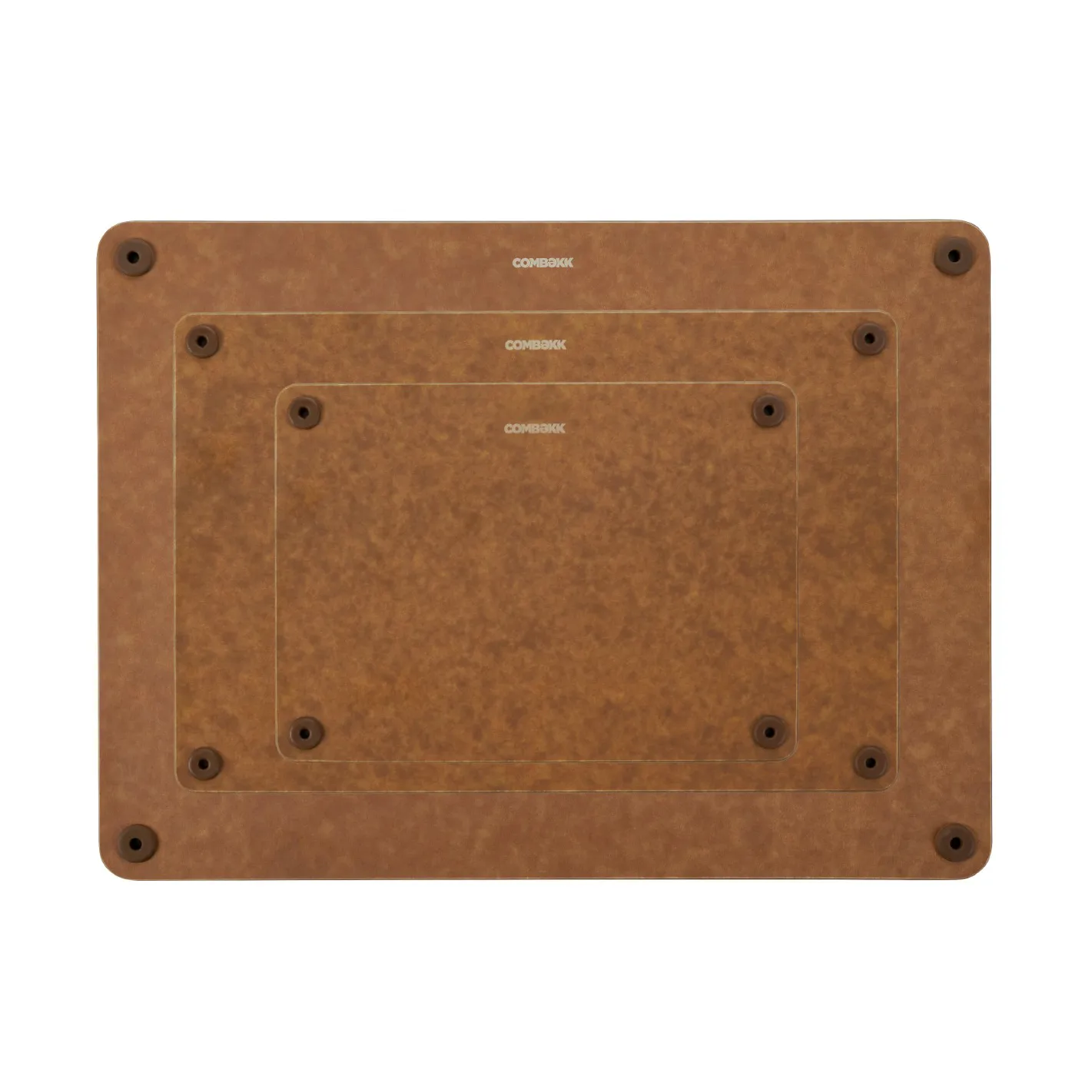 Combekk Schneidebrett Holz 3-teilig, Brown Combekk