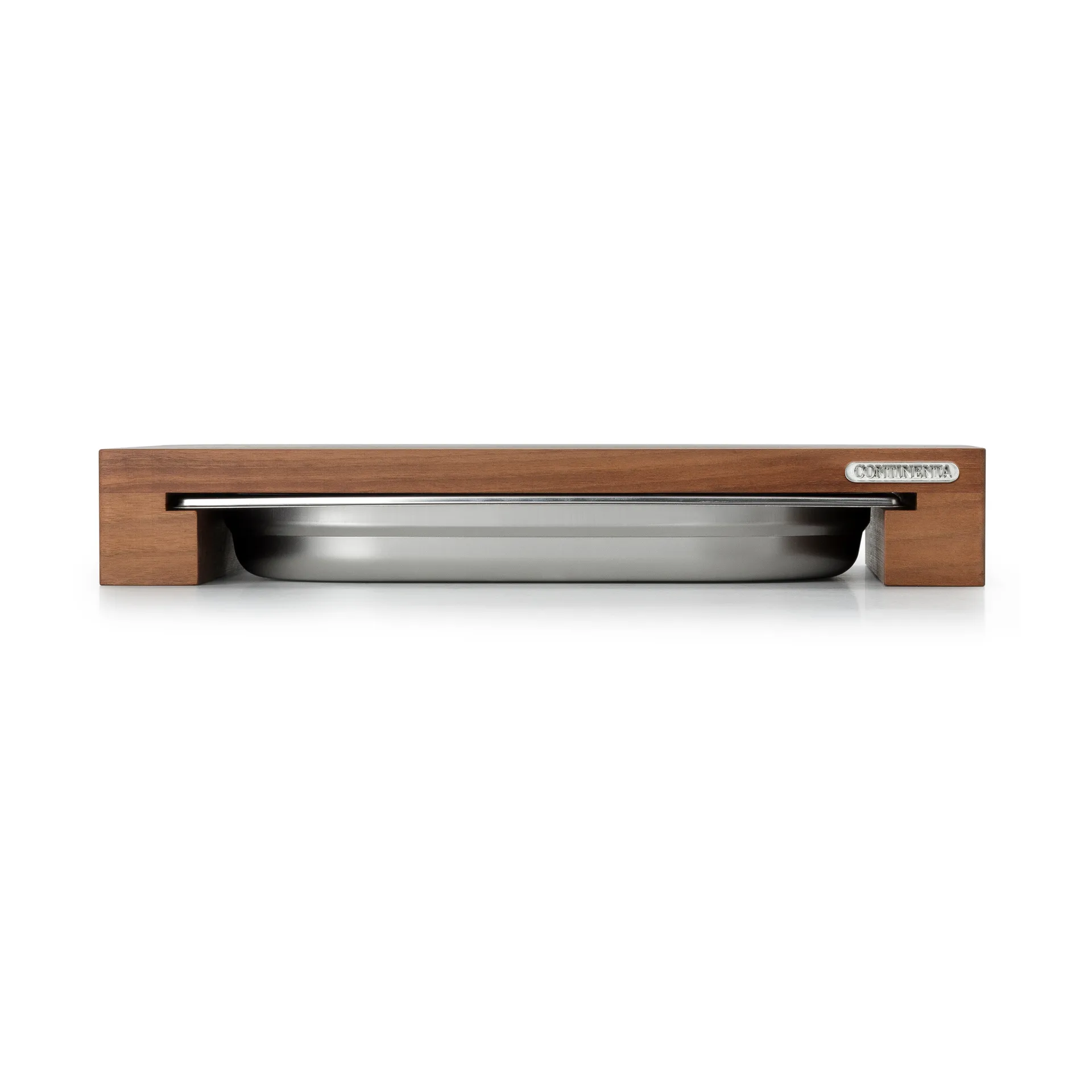 Schneidebrett Walnuss mit 1 Blech, 27 x 39cm Continenta