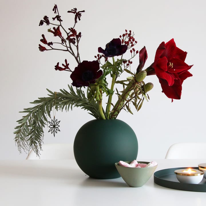 Ball Vase dark green - 20cm - Cooee