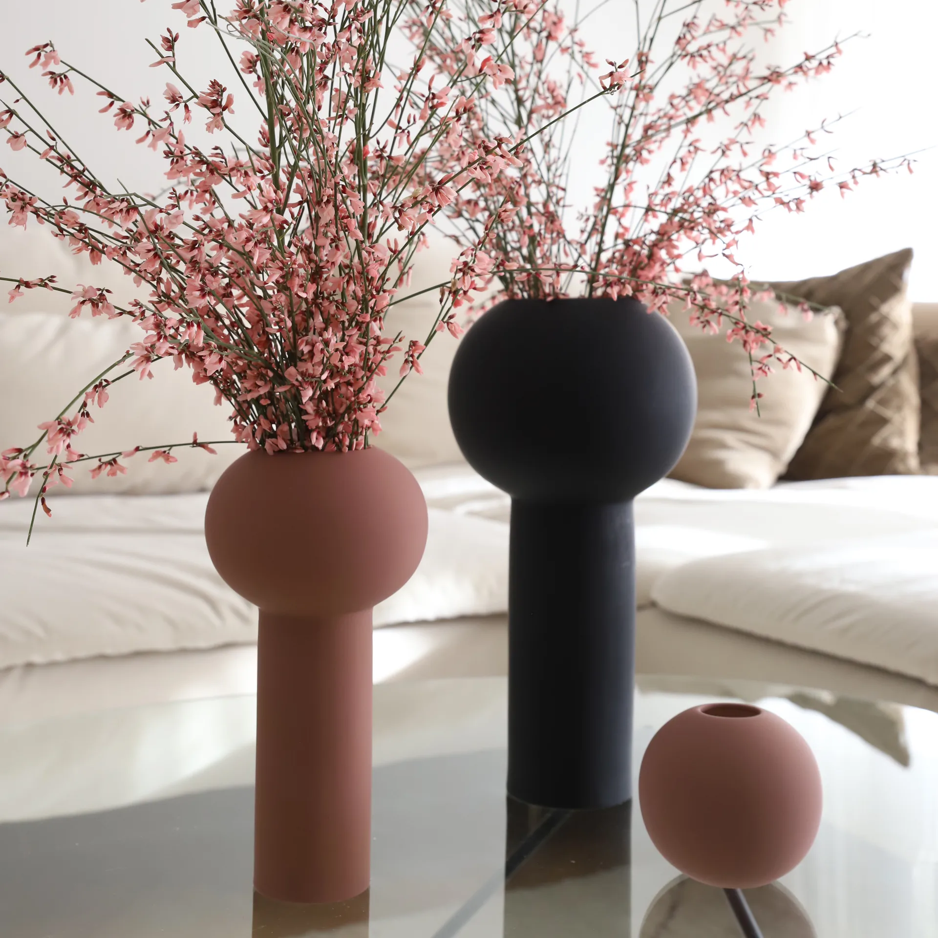Ball Vase cinder rosa, 10cm Cooee Design